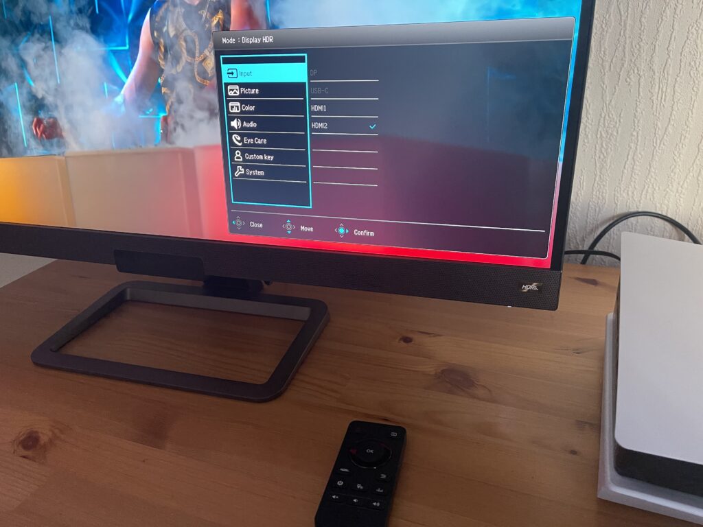 BenQ EW3280U menu