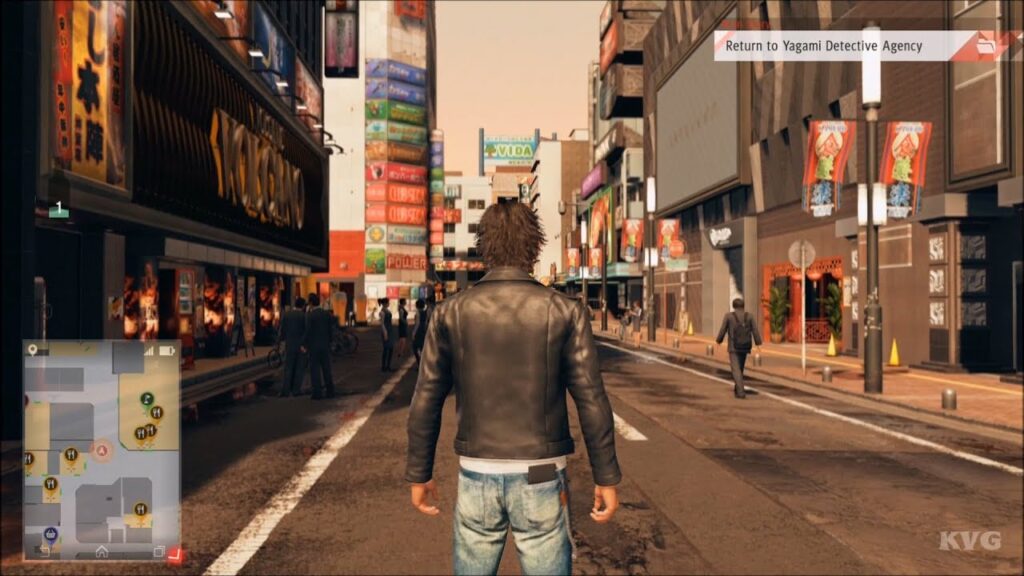 main character looking outward at the city