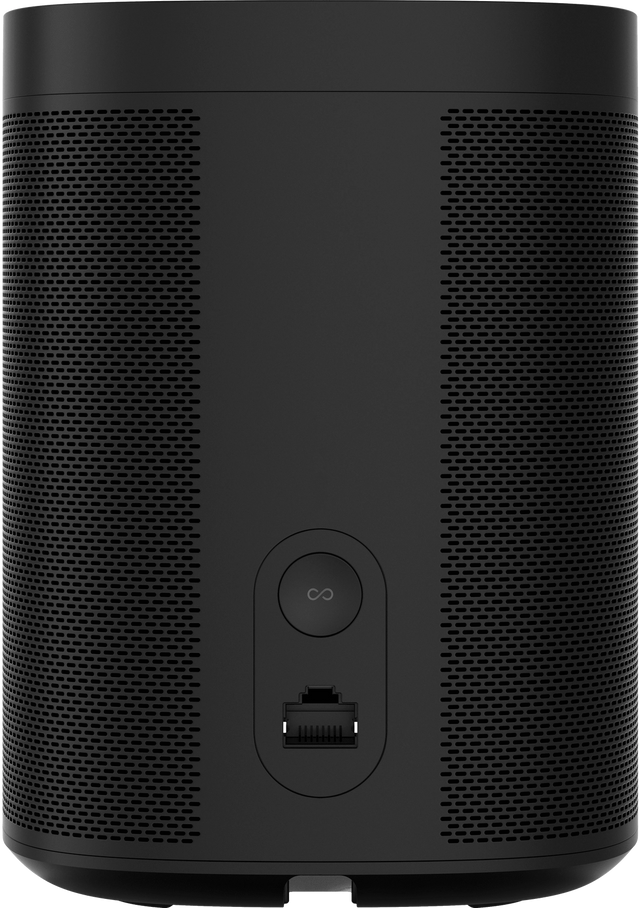 A view of the back of the Sonos One showing the ethernet port