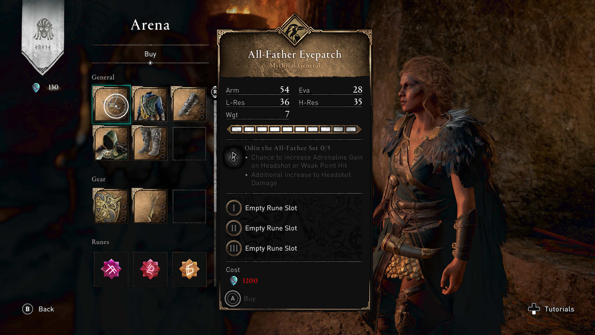 Kára's item shop showing the items tokens can be spent on.