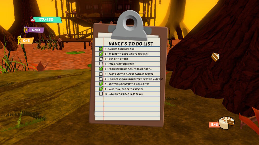 A clipboard has the text 'NANCY'S TO DO LIST'