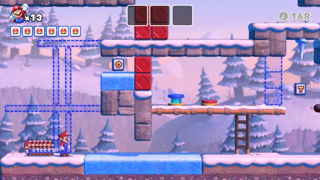 Image shows a Mini Mario level 